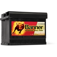Banner Running Bull AGM 60Ah jobb+ 56001 akkumulátor Banner Running Bull AGM 60Ah jobb+ 56001 akkumulátor