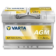 Varta Dynamic AGM 70Ah jobb+ 570901076K262 akkumulátor