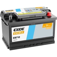 EXIDE Excell 71Ah jobb+ EB712 akkumulátor EXIDE Excell 71Ah jobb+ EB712 akkumulátor