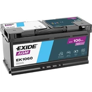 EXIDE AGM 105Ah jobb+ EK1060 akkumulátor