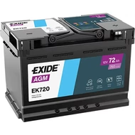 EXIDE AGM 72Ah jobb+ EK720 akkumulátor EXIDE AGM 72Ah jobb+ EK720 akkumulátor