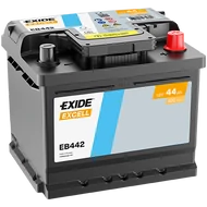 EXIDE Excell 44Ah jobb+ EB442 akkumulátor EXIDE Excell 44Ah jobb+ EB442 akkumulátor