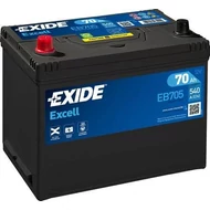 Exide Excell 70Ah bal+ akkumulátor EB705