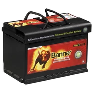 Banner Running Bull EFB 70Ah jobb+ 57011 akkumulátor Banner Running Bull EFB 70Ah jobb+ 57011 akkumulátor