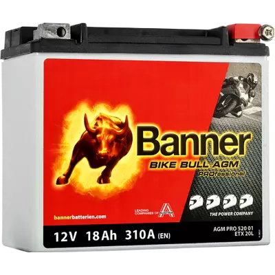 Banner Bike Bull Professional 12V 18Ah jobb+ ETX20L akkumulátor 52001