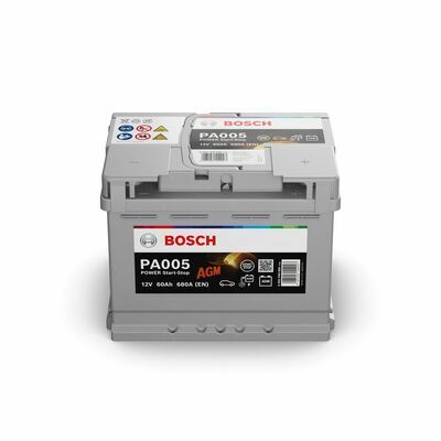 Bosch Power AGM 60 Ah jobb+ 0092PA0050 akkumulátor