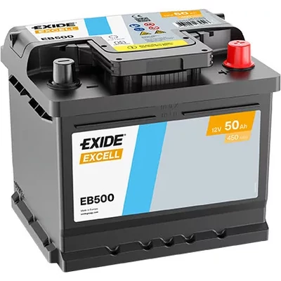 EXIDE Excell 50Ah jobb+ EB500 akkumulátor
