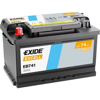 EXIDE Excell 74Ah bal+ EB741 akkumulátor