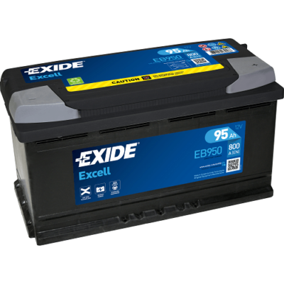 EXIDE Excell 95 Ah jobb+ EB950 akkumulátor