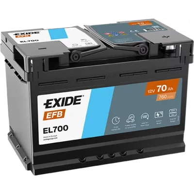 EXIDE Start-Stop 70Ah jobb+ EL700 akkumulátor