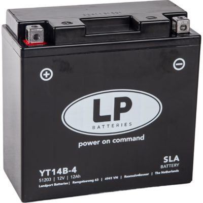 Landport 12V 12 Ah AGM+SLA bal+ ( YT14B-4 ) akkumulátor