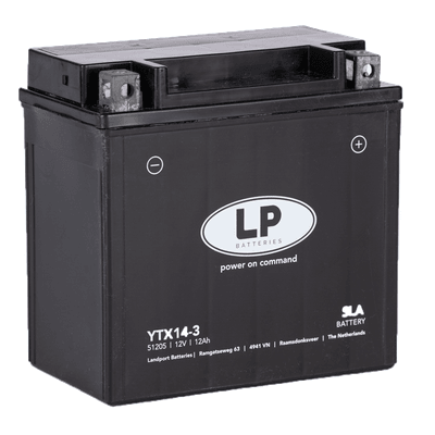 Landport 12V 12Ah AGM+SLA jobb+ ( YTX14-3 ) akkumulátor