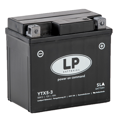 Landport 12V 4Ah AGM+SLA jobb+ ( YTX5-3 ) akkumulátor