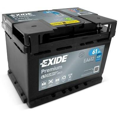 EXIDE Premium 61Ah jobb+ EA612 akkumulátor