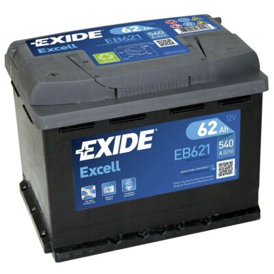 EXIDE Excell 62Ah bal+ EB621 akkumulátor