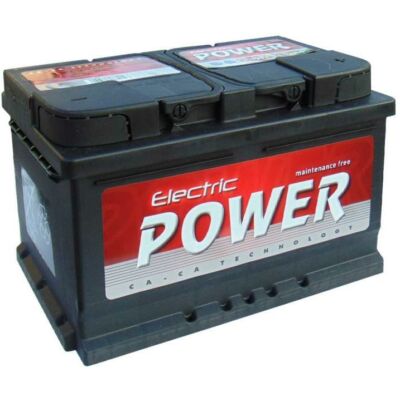 Electric Power 75 Ah jobb+ akkumulátor