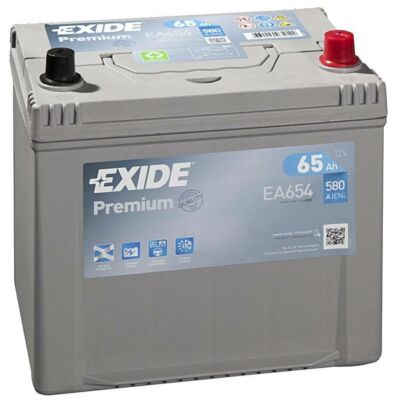 EXIDE Premium 65 Ah jobb+ EA654 akkumulátor