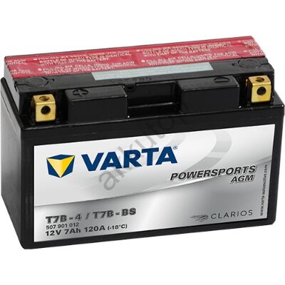 Varta Powersports AGM 7Ah T7B-4/T7B-BS akkumulátor 507901012I314