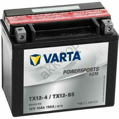 Varta Powersports AGM 10Ah TX12-4/TX12-BS akkumulátor 510012015I314
