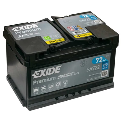 EXIDE Premium 72Ah jobb+ EA722 akkumulátor