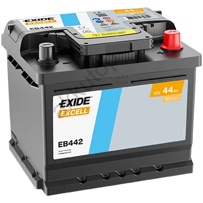 EXIDE Excell 44Ah jobb+ EB442 akkumulátor