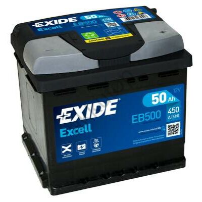 EXIDE Excell 50Ah jobb+ EB500 akkumulátor