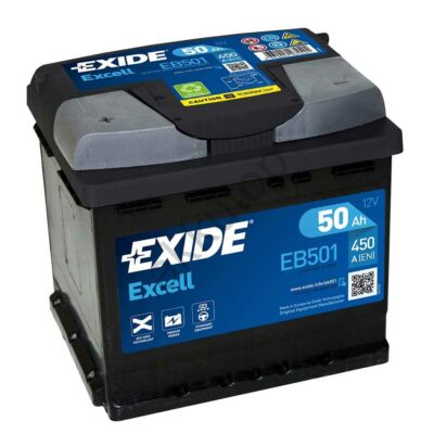 EXIDE Excell 50Ah bal+ EB501 akkumulátor