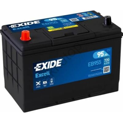 EXIDE Excell 95Ah bal+ EB955 akkumulátor