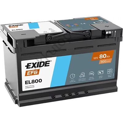 EXIDE Start-Stop 80Ah jobb+ EL800 akkumulátor