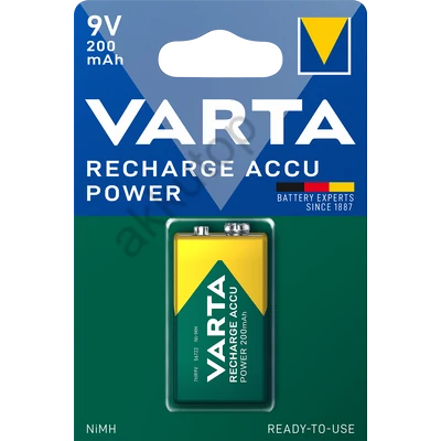 Varta 9V-os elem tölthető 200 mAh