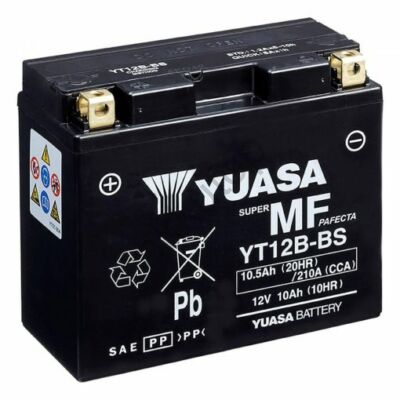 YUASA 12V 10Ah YT12B-BS bal+ AGM akkumulátor