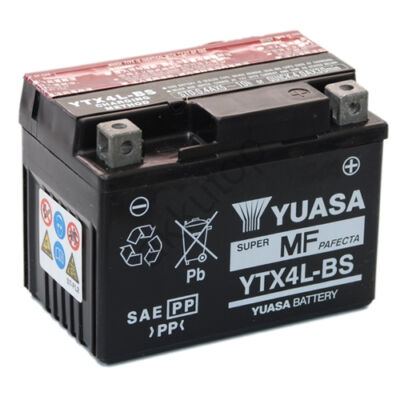 YUASA 12V 3 Ah YTX4L-BS jobb+ AGM akkumulátor