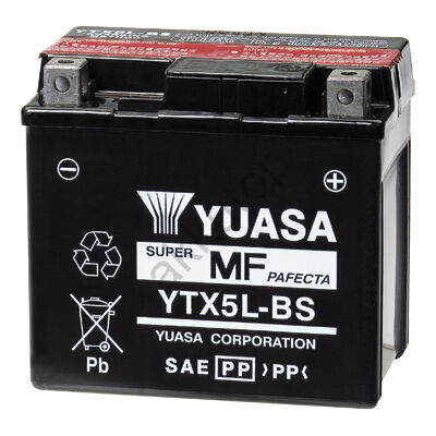 YUASA 12V 4 Ah YTX5L-BS jobb+ AGM akkumulátor