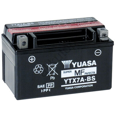 YUASA 12V 6 Ah YTX7A-BS bal+ AGM akkumulátor