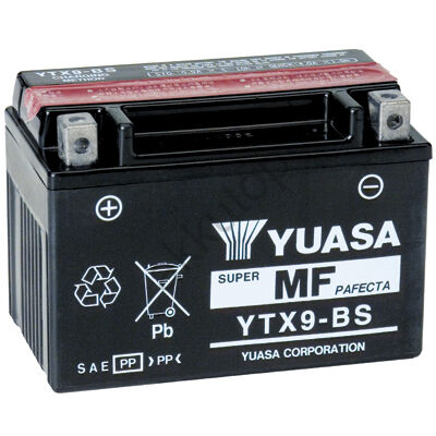YUASA 12V 8 Ah YTX9-BS bal+ AGM akkumulátor