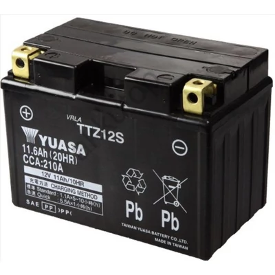 YUASA 12V 11Ah TTZ12S-BS bal+ AGM akkumulátor