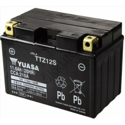 YUASA 12V 11Ah TTZ12S-BS bal+ AGM akkumulátor