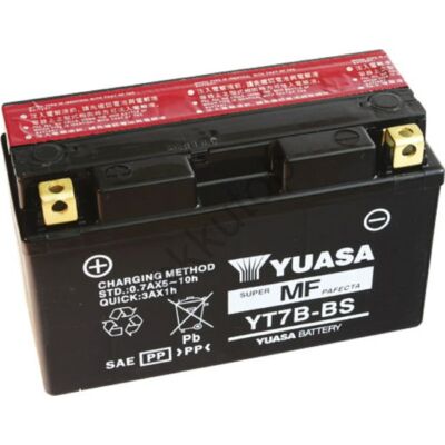 YUASA 12V 6,5 Ah YT7B-BS bal+ AGM akkumulátor