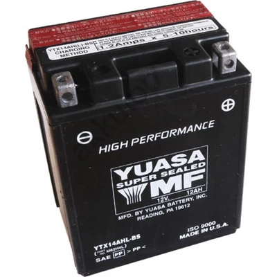 YUASA 12V 12Ah YTX14AHL-BS jobb+ AGM akkumulátor