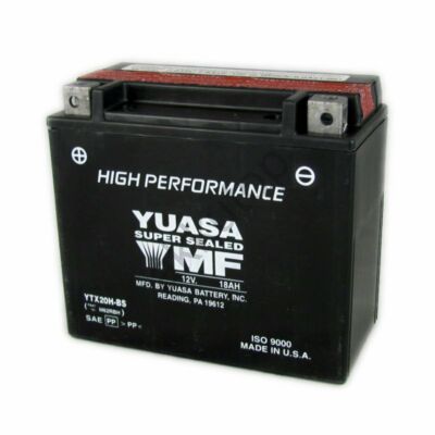 YUASA 12V 18Ah YTX20H-BS bal+ AGM akkumulátor